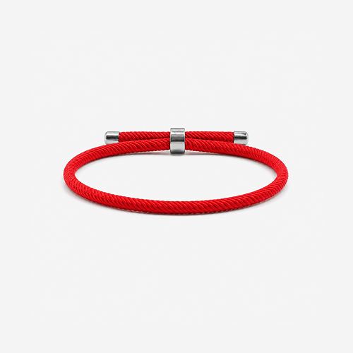 Pulseira de Corda Masculino Fio Italiano Minimalista