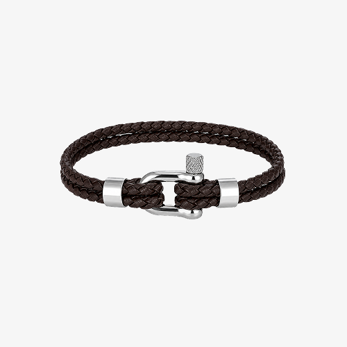 Pulseira de Corda Masculino Prata 925 Veneza