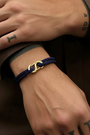 Pulseira de Corda Masculino Fio Supima Arco Duplo - Amsterdan