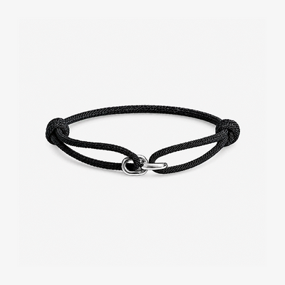 Pulseira de Corda Fio Supima Masculino Italiano Minimalista