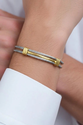 Bracelete Dourado fio Milan