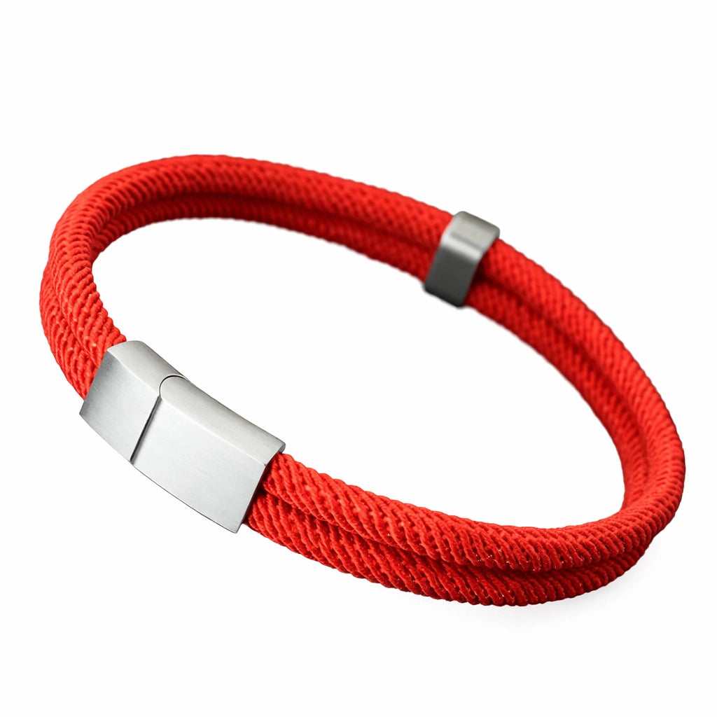 Pulseira de corda Masculina Fio Supima Prata 925 Fosca - Berlin