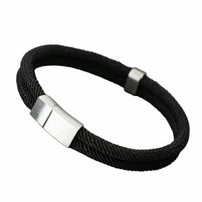 Pulseira de corda Masculina Fio Supima Prata 925 Fosca - Berlin
