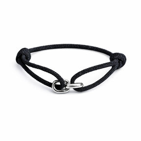 Pulseira de Corda Fio Supima Masculino Italiano Minimalista