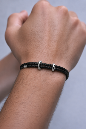 Pulseira de corda Masculina Fio Supima trançado Genebra