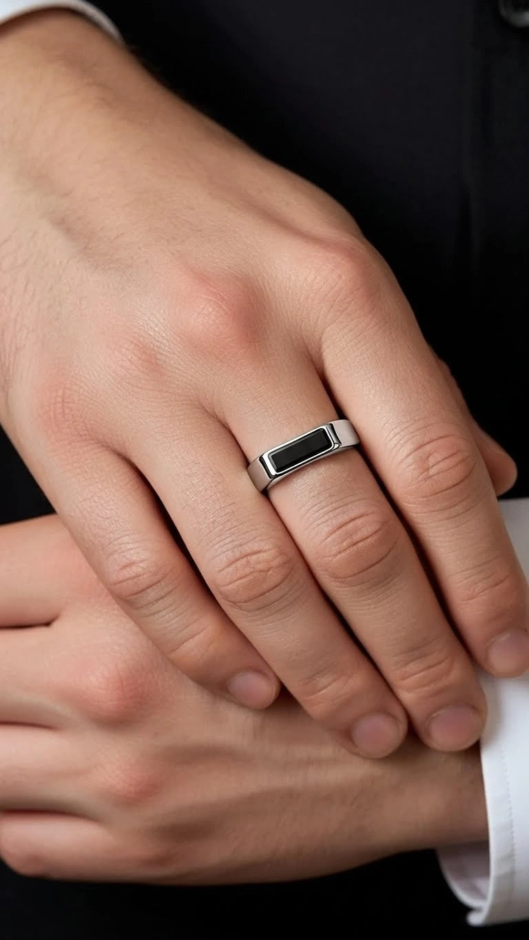 Anel Off-duty Ônix Negro