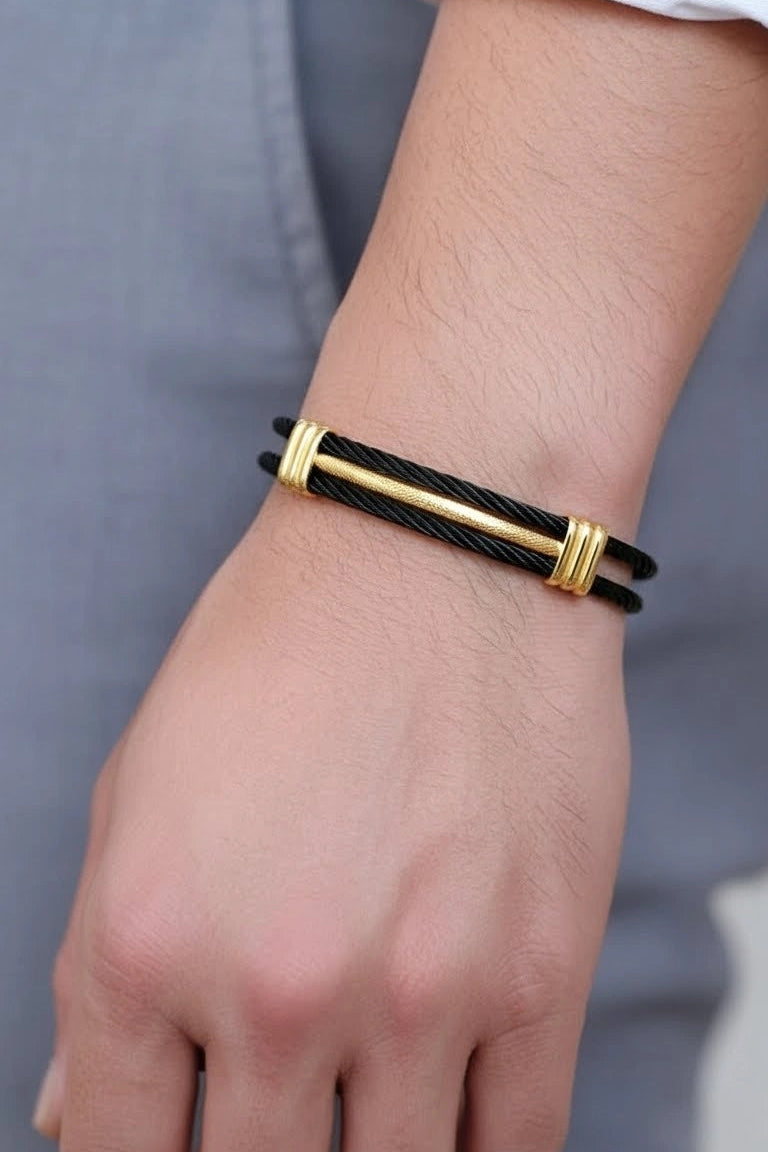 Bracelete Dourado fio Milan