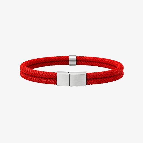 Pulseira de corda Masculina Fio Supima Prata 925 Fosca - Berlin