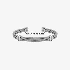 Bracelete Prateado Fio Milan