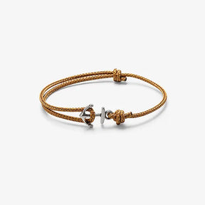 Pulseira Náutica Anchor em fio Supima amarelo