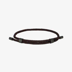Pulseira masculina Porto marrom em corda náutica ajustável