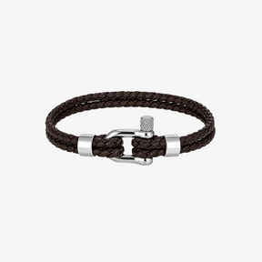 Pulseira de Corda Masculino Prata 925 Veneza