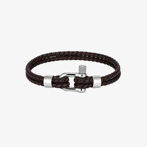 Pulseira de Corda Masculino Prata 925 Veneza