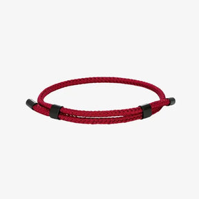 Pulseira masculina Porto vermelha em corda náutica ajustável