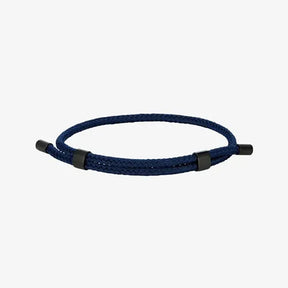 Pulseira masculina Porto azul em corda náutica ajustável