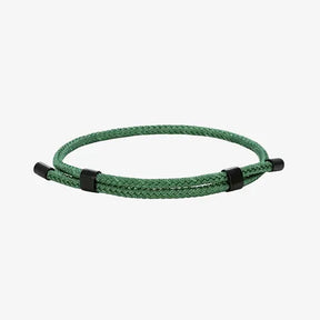 Pulseira masculina Porto verde em corda náutica ajustável