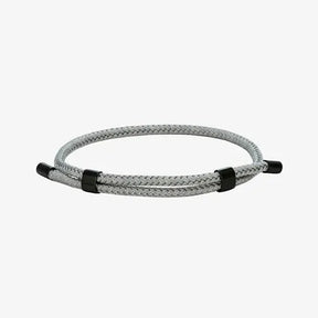 Pulseira masculina Porto cinza em corda náutica ajustável