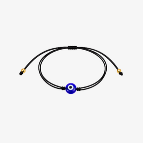 Pulseira de Corda Masculino Fio Italiano com Olho Grego