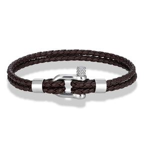 Pulseira de Corda Masculino Prata 925 Veneza